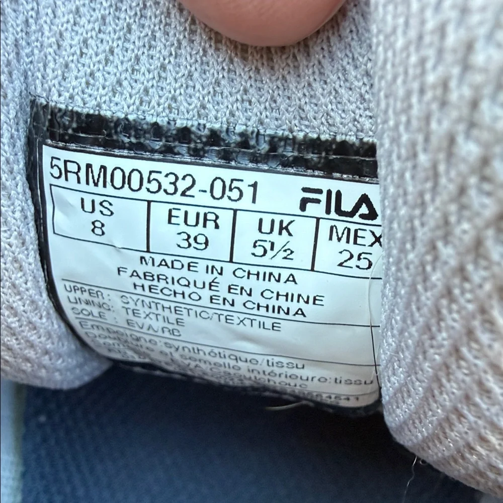 Fila Black and Gray Sneakers with Yellow Accents - Picture 4 of 11